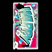 Coque Sony Xperia L Happy cartoon 510