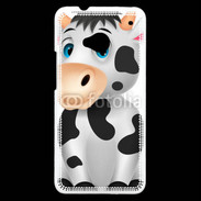 Coque HTC One Vache cartoon 500