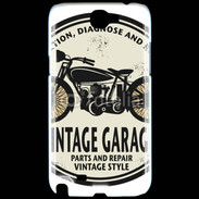 Coque Samsung Galaxy Note 2 Moto vintage Garage