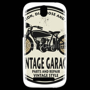 Coque HTC One SV Moto vintage Garage