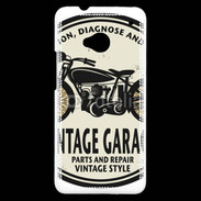 Coque HTC One Moto vintage Garage