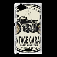 Coque Sony Xperia L Moto vintage Garage
