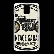 Coque Samsung Galaxy S5 Moto vintage Garage