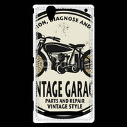 Coque Sony Xperia T2 Ultra Moto vintage Garage