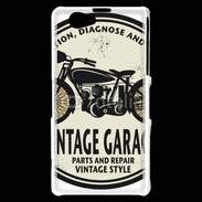 Coque Sony Xperia Z1 Compact Moto vintage Garage