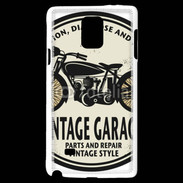 Coque Samsung Galaxy Note 4 Moto vintage Garage