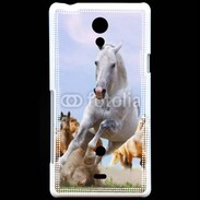 Coque Sony Xperia T Chevaux dans la prairie 2