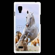 Coque LG Optimus L9 Chevaux dans la prairie 2