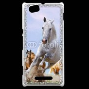 Coque Sony Xperia M Chevaux dans la prairie 2