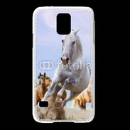 Coque Samsung Galaxy S5 Chevaux dans la prairie 2
