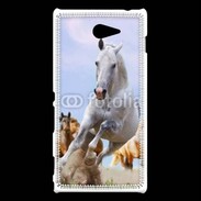 Coque Sony Xperia M2 Chevaux dans la prairie 2