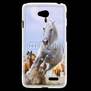 Coque LG L70 Chevaux dans la prairie 2