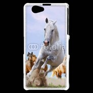 Coque Sony Xperia Z1 Compact Chevaux dans la prairie 2