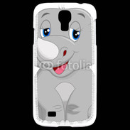 Coque Samsung Galaxy S4 Rhinocéros Cartoon 500