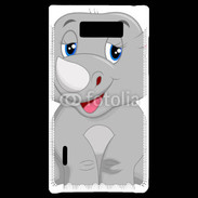 Coque LG Optimus L7 Rhinocéros Cartoon 500