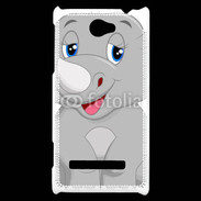 Coque HTC Windows Phone 8S Rhinocéros Cartoon 500