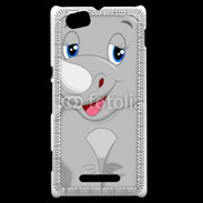 Coque Sony Xperia M Rhinocéros Cartoon 500
