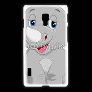 Coque LG L7 2 Rhinocéros Cartoon 500