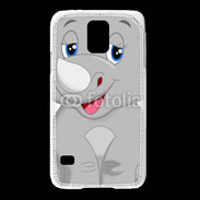 Coque Samsung Galaxy S5 Rhinocéros Cartoon 500