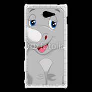 Coque Sony Xperia M2 Rhinocéros Cartoon 500