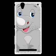 Coque Sony Xperia T2 Ultra Rhinocéros Cartoon 500