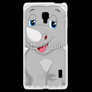 Coque LG F6 Rhinocéros Cartoon 500
