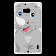 Coque Nokia Lumia 930 Rhinocéros Cartoon 500