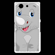 Coque Sony Xperia Z3 Compact Rhinocéros Cartoon 500