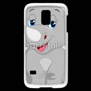 Coque Samsung Galaxy S5 Mini Rhinocéros Cartoon 500