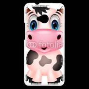 Coque HTC One Vache cartoon 510
