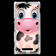 Coque Sony Xperia M Vache cartoon 510