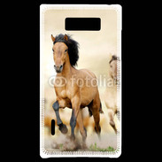 Coque LG Optimus L7 Chevaux dans la prairie