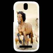 Coque HTC One SV Chevaux dans la prairie