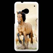 Coque HTC One Chevaux dans la prairie