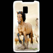 Coque LG P990 Chevaux dans la prairie