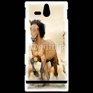 Coque Sony Xperia U Chevaux dans la prairie