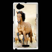 Coque Sony Xperia L Chevaux dans la prairie