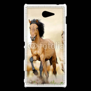 Coque Sony Xperia M2 Chevaux dans la prairie