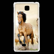 Coque LG F5 Chevaux dans la prairie