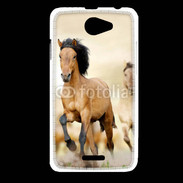 Coque HTC Desire 516 Chevaux dans la prairie