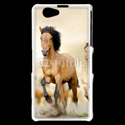 Coque Sony Xperia Z1 Compact Chevaux dans la prairie