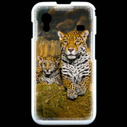 Coque Samsung ACE S5830 Portrait de Léopard avec petit