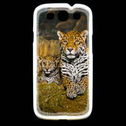 Coque Samsung Galaxy S3 Portrait de Léopard avec petit