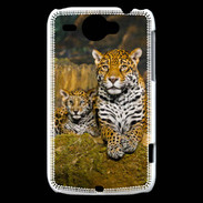 Coque HTC Wildfire G8 Portrait de Léopard avec petit