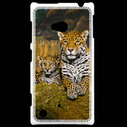 Coque Nokia Lumia 720 Portrait de Léopard avec petit