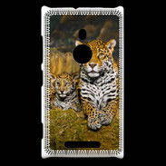 Coque Nokia Lumia 925 Portrait de Léopard avec petit