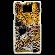Coque Samsung Galaxy S2 Léopard avec son petit 15