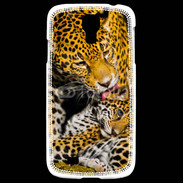 Coque Samsung Galaxy S4 Léopard avec son petit 15