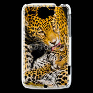 Coque HTC Wildfire G8 Léopard avec son petit 15