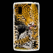 Coque LG Nexus 4 Léopard avec son petit 15